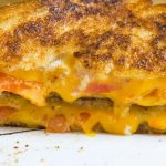 Grilled cheese and tomato sandwich