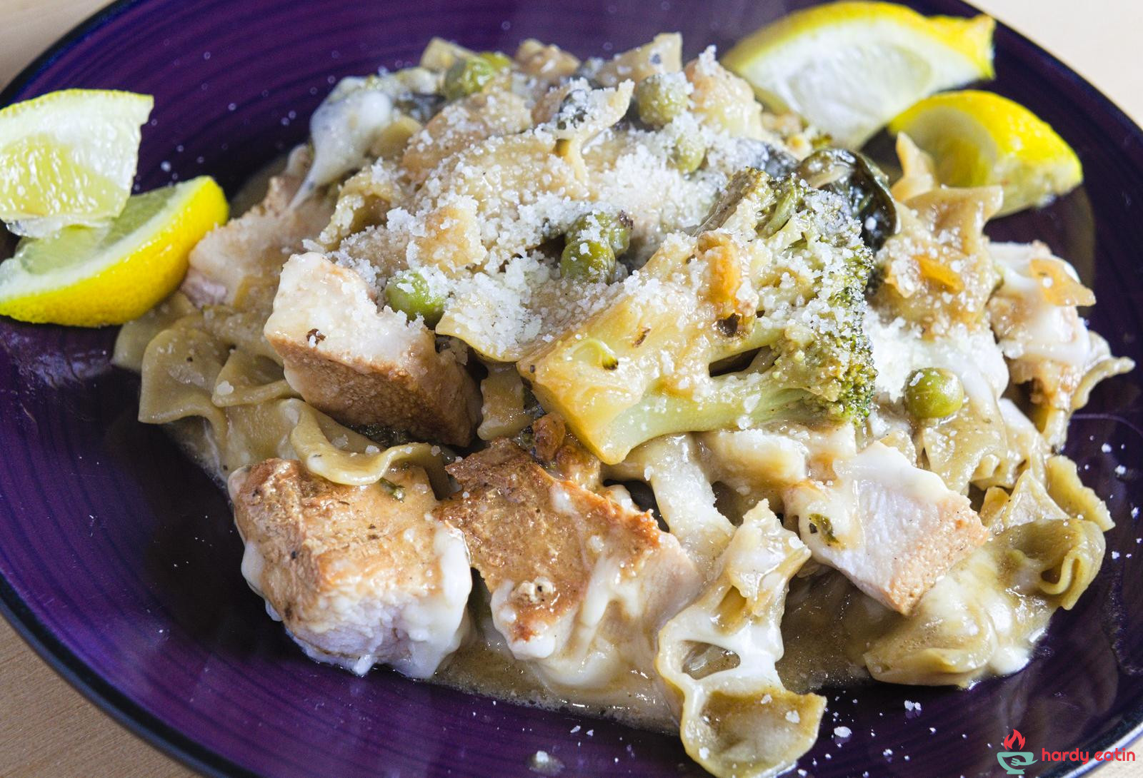 Cheesy Lemon Chicken and Broccoli Alfredo