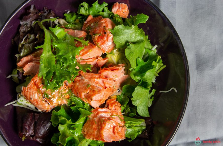 Grilled Salmon and Lemon Dill Salad